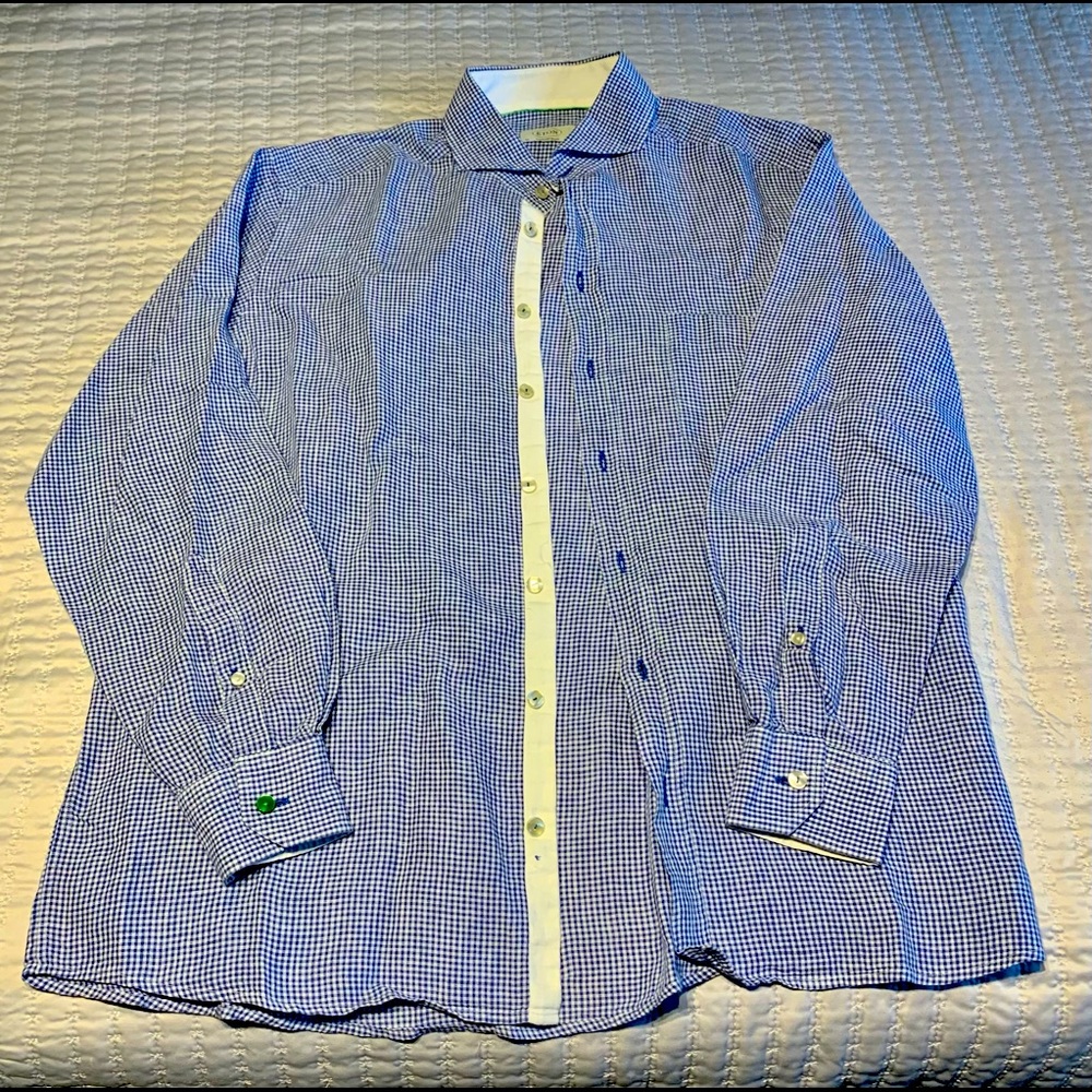 Eton Men’s button up linen dress shirt